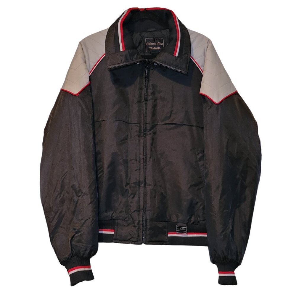 Vintage 90s Yamaha Maxim Wear Snow Snowmobiling Insulated Bomber Jacket Men's LT